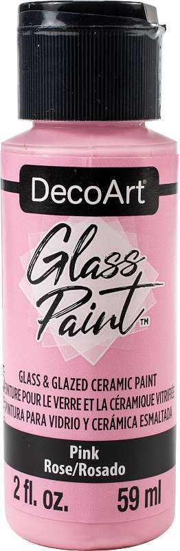 DecoArt Glass Paint 2oz-Pink