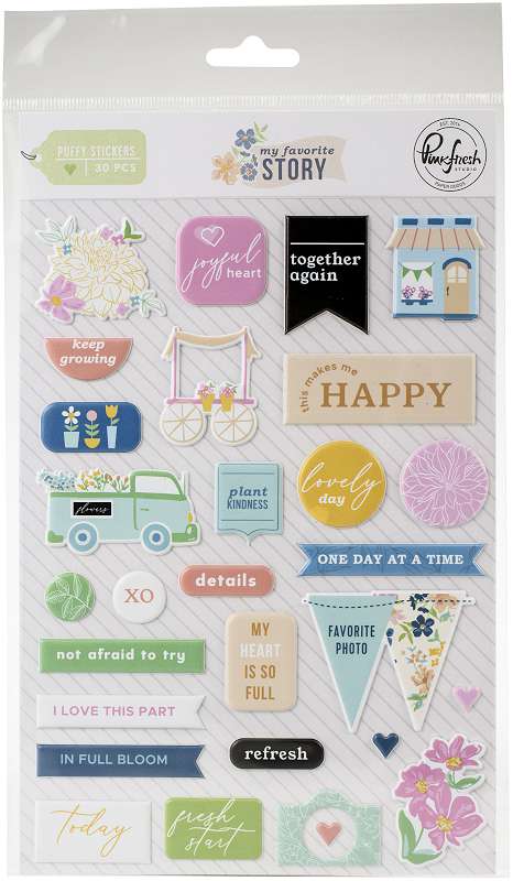 Pinkfresh Puffy Stickers   My Favorite Story