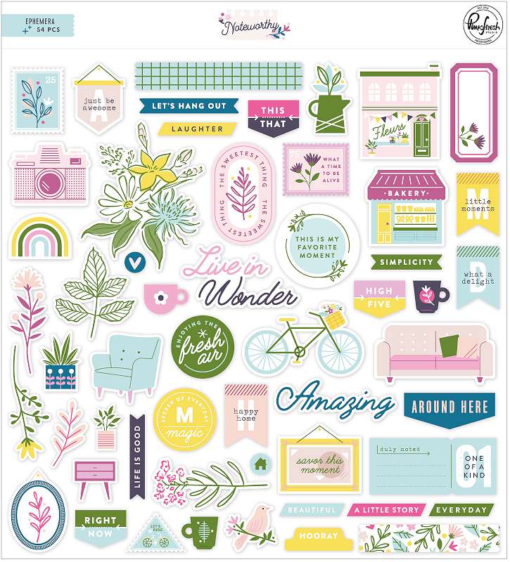 Pinkfresh Cardstock Die-Cuts Noteworthy