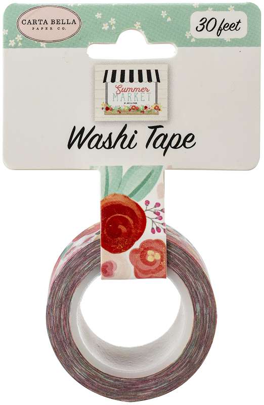 Carta Bella Summer Market Washi Tape 30' Market Floral