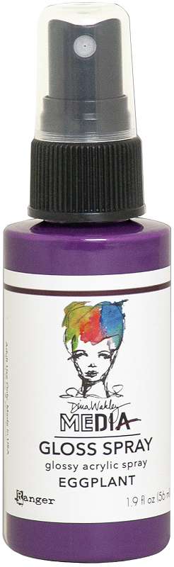 Dina Wakley Media Gloss Sprays 2oz Eggplant