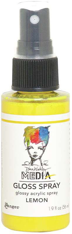 Dina Wakley Media Gloss Sprays 2oz Lemon