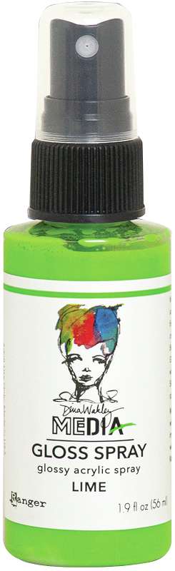 Dina Wakley Media Gloss Sprays 2oz Lime