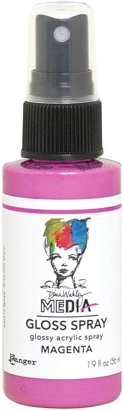 Dina Wakley Media Gloss Sprays 2oz Magenta