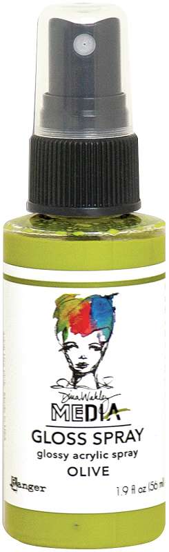 Dina Wakley Media Gloss Sprays 2oz Olive