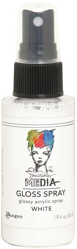 Dina Wakley Media Gloss Sprays 2oz White