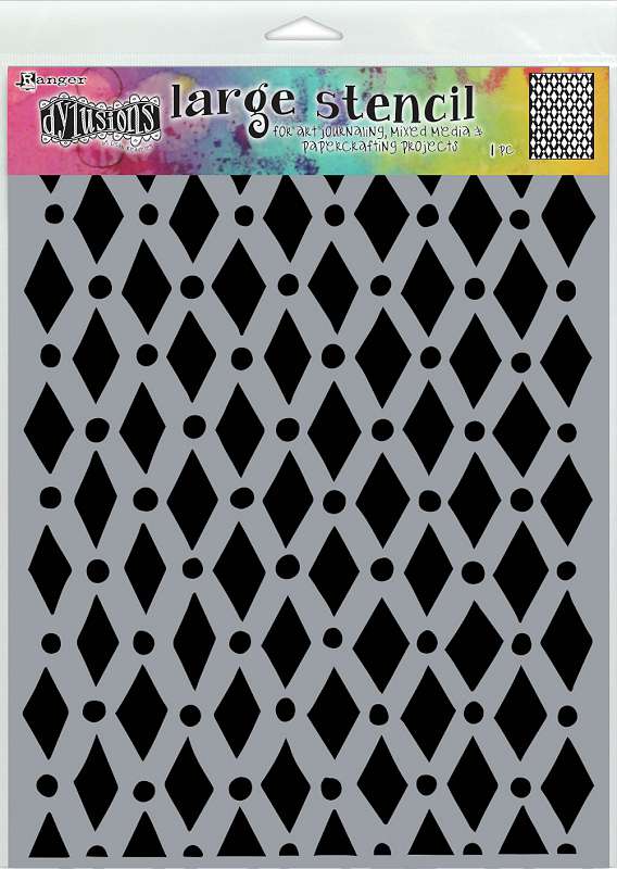 Dyan Reaveley's Dylusions Stencils 9"X12" Court Jester