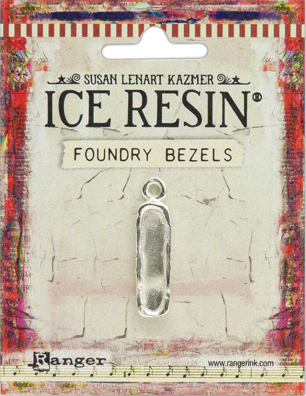 Ice Resin Foundry Bezel Collection Silver Petite Pillar