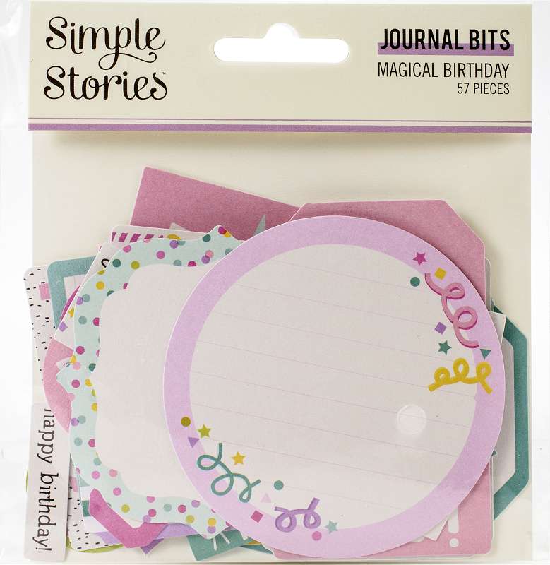 Magical Birthday Bits & Pieces Die-Cuts 57/Pkg Journal