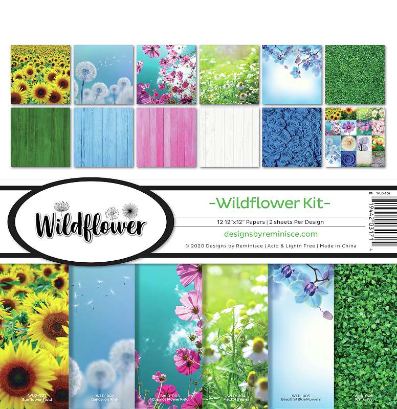 Reminisce Collection Kit 12"X12" Wildflower