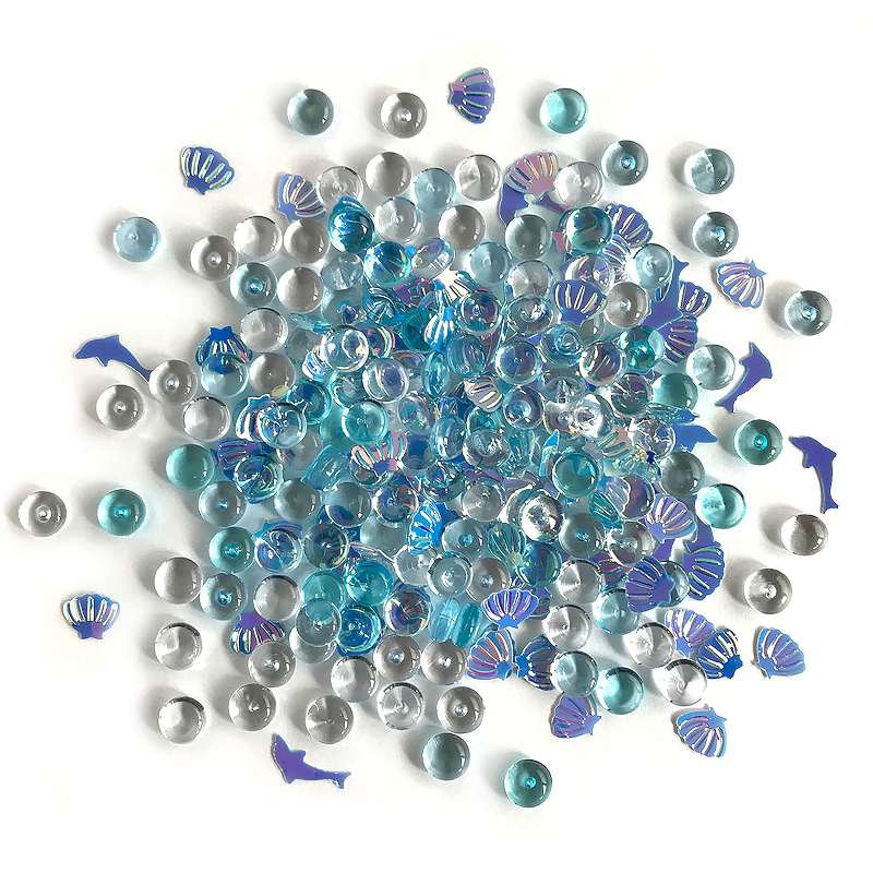 Buttons Galore Shimmerz Embellishments 18g Dolphin's Tale