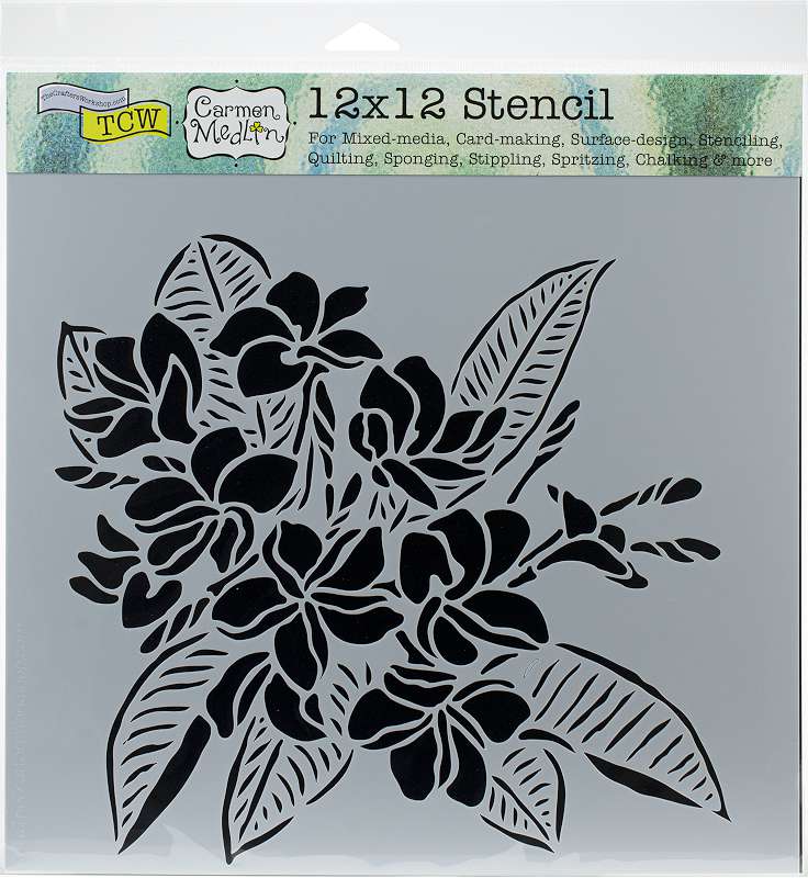 Crafter's Workshop Template 12"X12" Plumeria