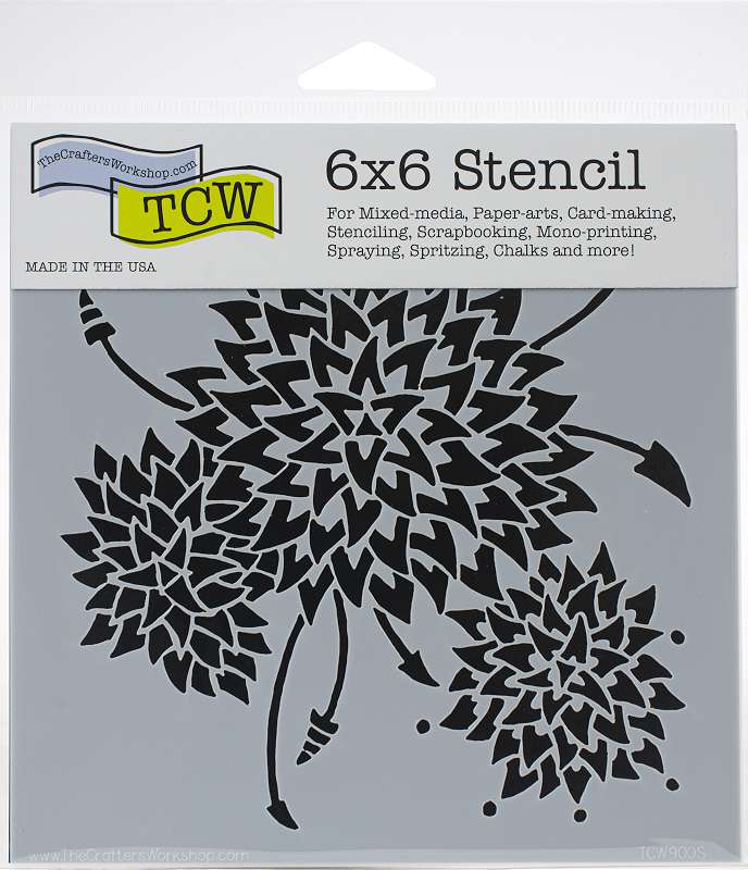 Crafter's Workshop Template 6"X6" Dahlia Trio