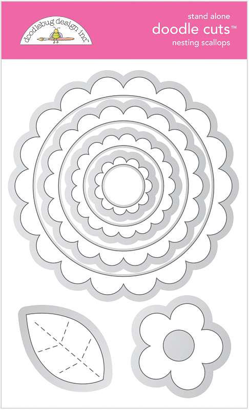 Doodlebug Doodle Cuts Dies Nesting Scallops