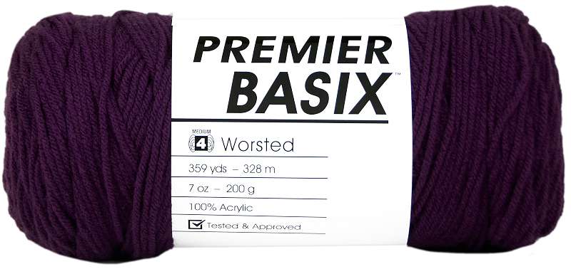 Premier Yarns Basix Yarn Eggplant