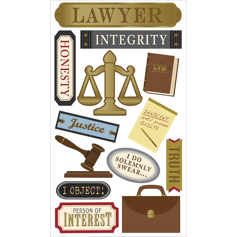Sticko Classic Stickers Lawyer