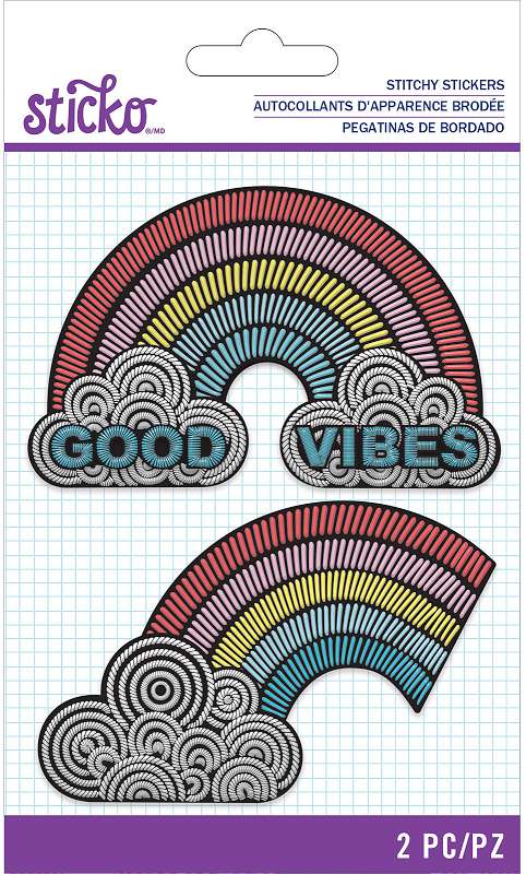 Sticko Stitchy Stickers Rainbow