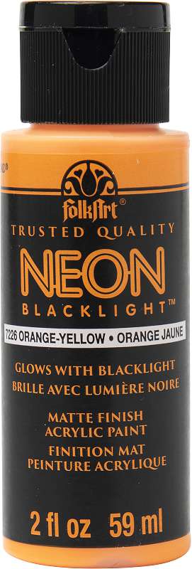 FolkArt Neon Acrylic Paint 2oz Orange-Yellow