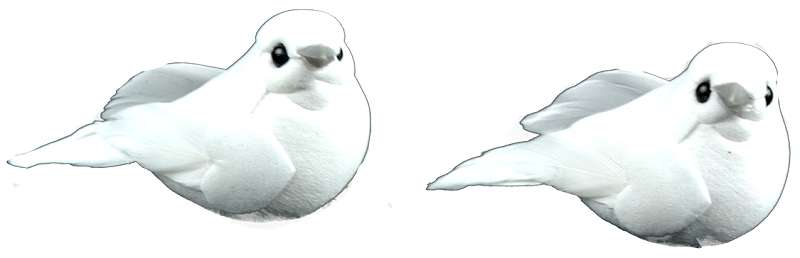 Mini White Doves 1.5" 2/Pkg 