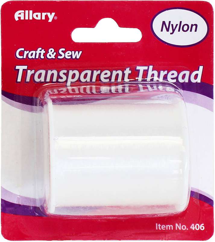 Allary Transparent Nylon Thread 150yd Clear