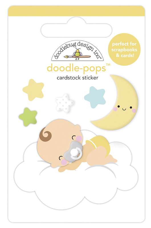 Doodlebug Doodle-Pops 3D Stickers Cloud Nine, Bundle Of Joy