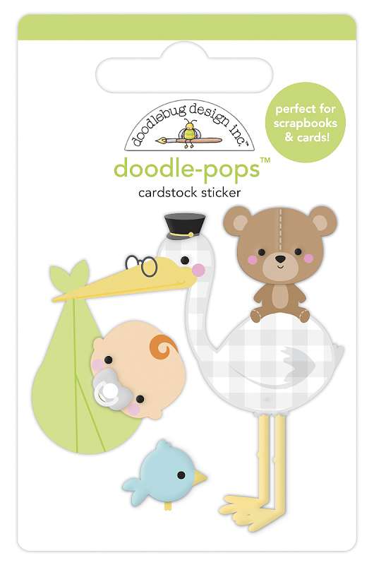 Doodlebug Doodle-Pops 3D Stickers Special Delivery