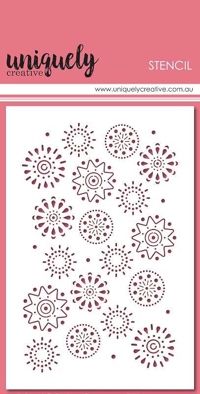 Uniquely Creative 4"X6" Stencil Arty Elements