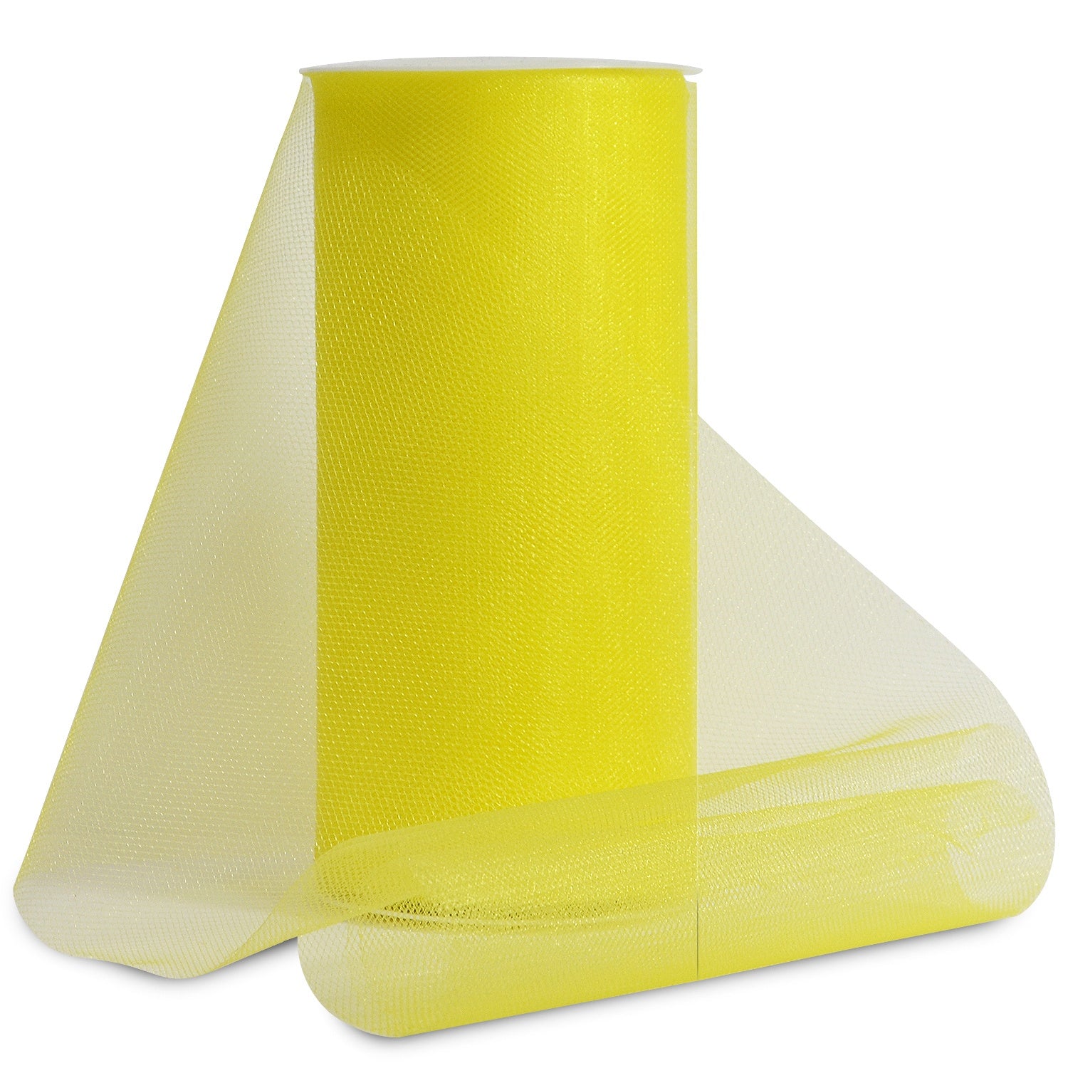 Shiny Tulle 6" Wide 25yd Spool Yellow