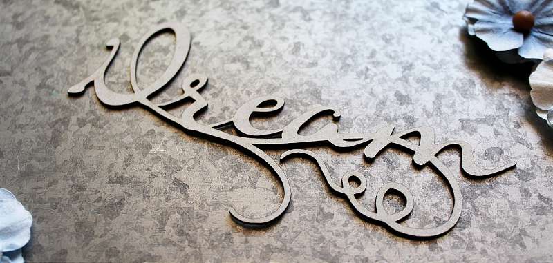 Scrapaholics Laser Cut Chipboard 1.8mm Thick Dream, 6"X3"