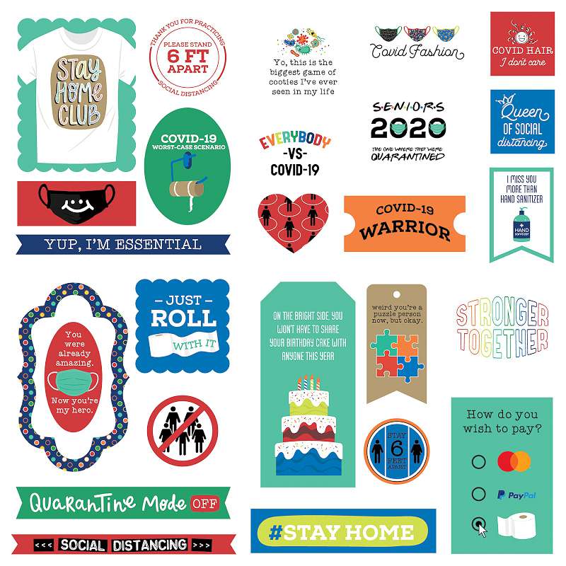 The New Normal Ephemera Cardstock Die-Cuts  