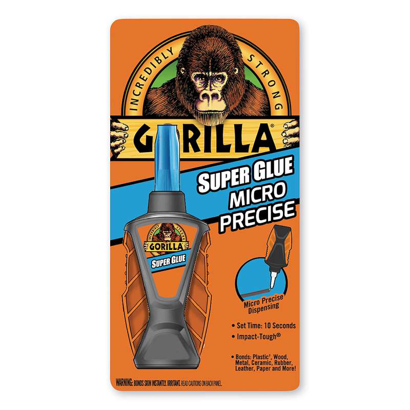 SUPER GLUE MICRO PRECISE, 0.19 OZ, DRIES CLEAR, 4/CARTON