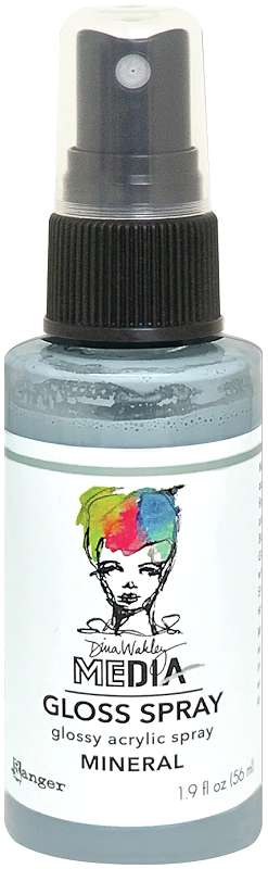 Dina Wakley Media Gloss Sprays 2oz Mineral
