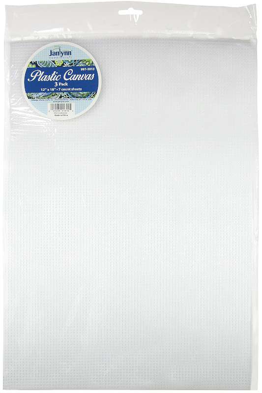 Janlynn Plastic Canvas 7 Count 12"X18" 3/Pkg Clear