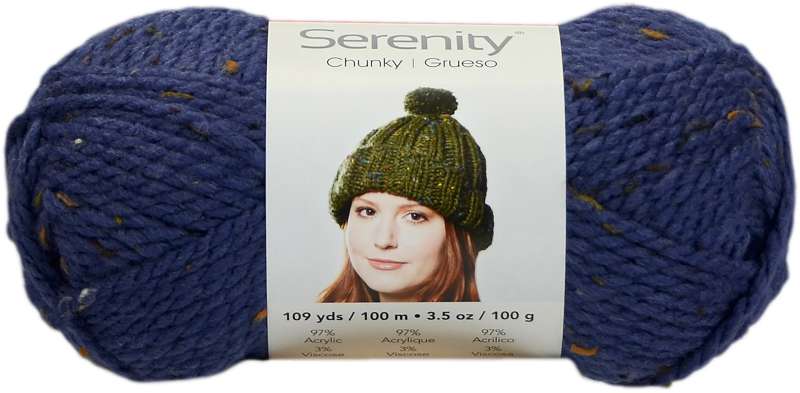Premier Yarns Serenity Chunky Tweed Yarn Denim