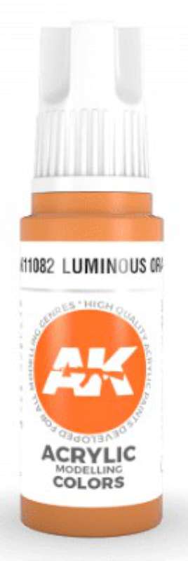 Luminous Orange 3G Acrylic Paint 17ml Bottle