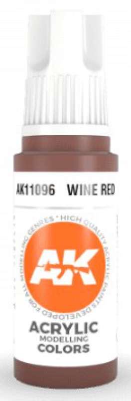 Wine Red 3G Acrylic Paint 17ml Bottle