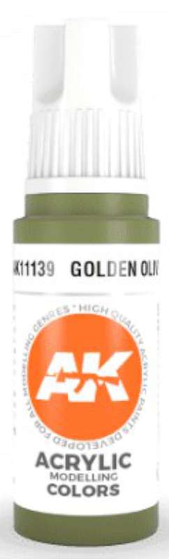 Golden Olive 3G Acrylic Paint 17ml Bottle