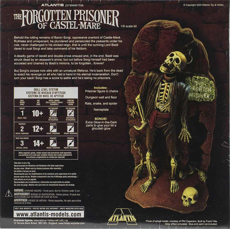 1/8 The Forgotten Prisoner of Castel-Mare Glow-in-the-Dark (formerly Aurora)