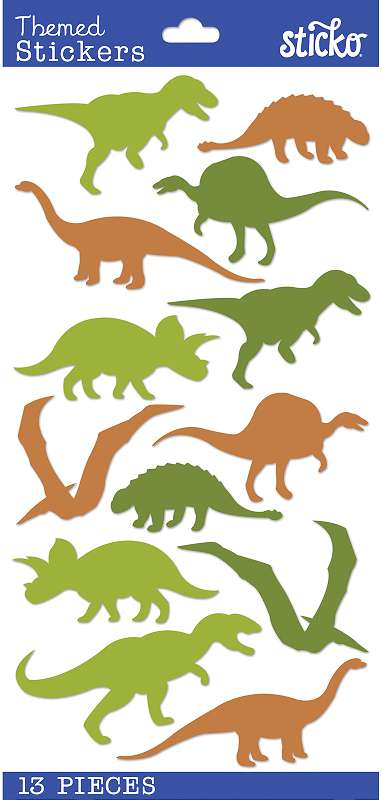 Sticko Tiny Stickers Dinosaur Silhouettes