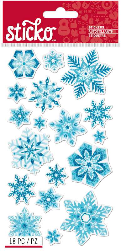 Sticko Stickers Snowflakes