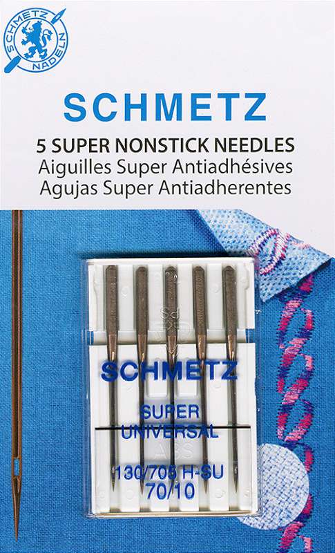 Schmetz Super Nonstick Machine Needles Size 70/10 5/Pkg