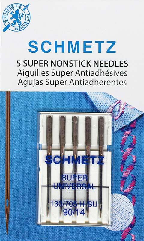 Schmetz Super Nonstick Machine Needles Size 90/14 5/Pkg