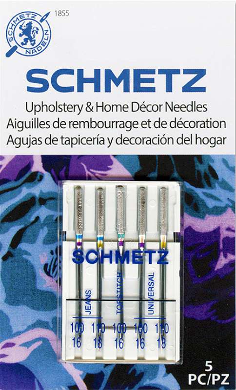 Schmetz Upholstery & Home Decor Needles Assorted 5/Pkg