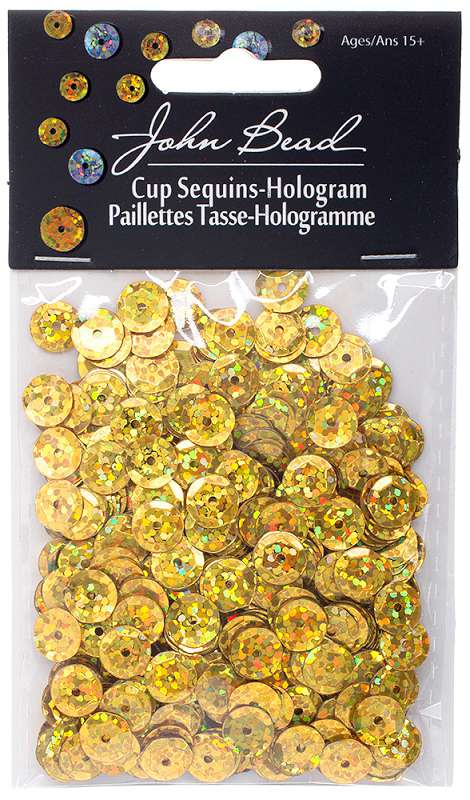 Round Sequins 8mm 850/Pkg Gold