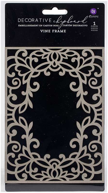 Prima Marketing Laser Cut Chipboard Vine Frame