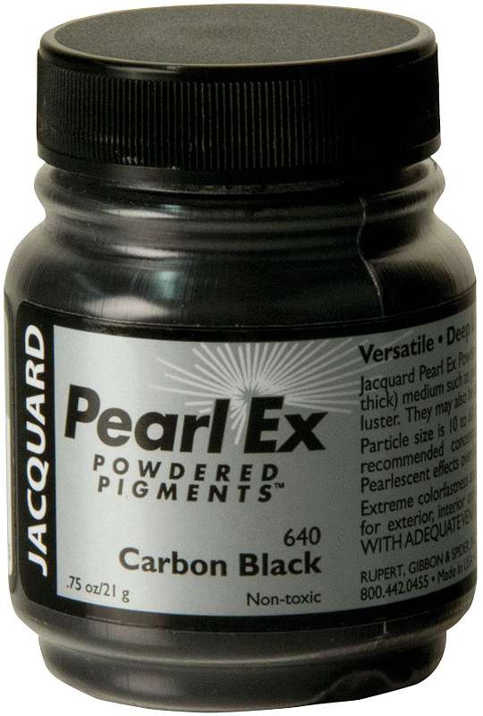Jacquard Pearl Ex Powdered Pigment .75oz Carbon Black