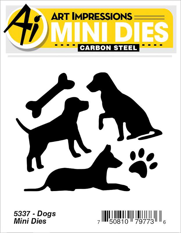 Art Impressions Mini Dies Dogs