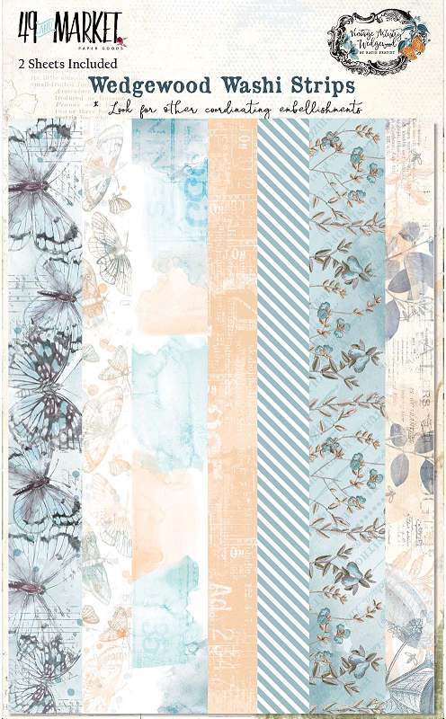 49 And Market Washi Tape Vintage Artistry Wedgewood