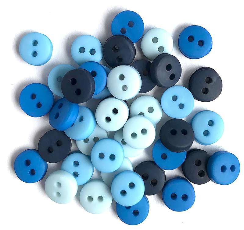Buttons Galore Tiny Buttons Blues
