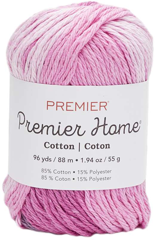 Premier Yarns Home Cotton Yarn - Multi Pink Strpe